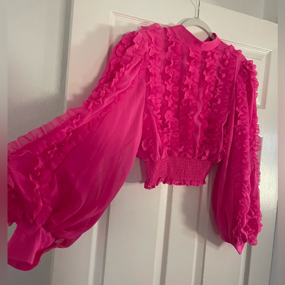 Beulah Pink Ruffled Top - Picture 9 of 12